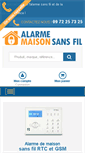 Mobile Screenshot of alarme-maison-sans-fil.fr